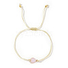 Elegant Golden Edge Glass Link Bracelets for Girlfriend and Family KK2420-5-1