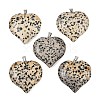 Natural Dalmatian Jasper Pendants GG-K002-04L-1
