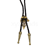 Wolf Head Laria Necklace for Men Women NJEW-WH0011-09AB-3