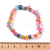 Unisex Synthetic Crackle Quartz Chips Beads Stretch Bracelets BJEW-S143-18-1-10