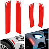 AHADERMAKER 4 Sets 2 Styles Waterproof Epoxy Resin Reflective film Car Stickers FIND-GA0003-47A-1