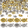 120Pcs 2 Colors Tibetan Style Alloy Beads FIND-PH0026-22-1