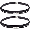 4Pcs 2Styles Alloy Round & Black Velvet Double Layer Choker Necklaces NJEW-WH20002-11A-1