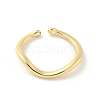 Brass Open Cuff Ring Components KK-G518-06G-02-3