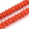 Opaque Spray Painted Glass Beads GLAA-ZX008-8mm-18M-1