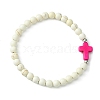 Religion Cross Bracelets BJEW-TA00397-4