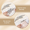 Flower Resin Rhinestone Decorative Corsages for Clothing Accessories PATC-WH0021-064E-3