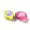 Two Tone Opaque Acrylic Beads SACR-I005-08G-2
