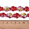 Electroplate Transparent Glass Beads Strands EGLA-N055-04A-04-4