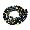 Electroplate Transparent Glass Beads Strands LS-EGLA-Q132-4MM-A14-2