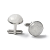 304 Stainless Steel Cuff Buttons G-C185-02P-32-1