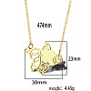 Stainless Steel Geometric Artistic Hollow Animal Pendant Necklaces JK0174-1-1