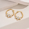 Elegant Geometric Stainless Steel Hoop Earrings for Women VP1121-2-2