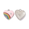 Alloy Enamel Pendant ENAM-H039-07P-D-1