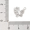 Brass Pave Clear Cubic Zirconia Pendants KK-Z061-08P-01-3