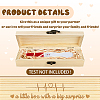Rectangle Wooden Pregnancy Test Keepsake Box with Lock CON-WH0103-004-3