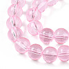 Baking Paint Transparent Glass Beads Strands DGLA-N006-8mm-01-3