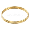 3Pcs Ion Plating(IP) 304 Stainless Steel Plain Bangles Set BJEW-G684-02A-G-2