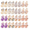  32Pcs 8 Colors Painted Alloy Pendants FIND-TA0002-64-12