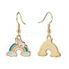 Alloy Enamel Dangle Earrings EJEW-JE04775-4