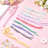 10Pcs 10 Colors Nylon Pendant Decorations for Bag Ornaments AJEW-SC0031-92-4