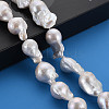 Natural Baroque Pearl Keshi Pearl Beads Strands PEAR-S019-04C-5