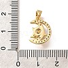 Brass Micro Pave Cubic Zirconia Pendents KK-R212-04G-01-3