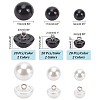 120pcs 6 styles Plastic Imitation Pearl Button FIND-PH0017-42-2