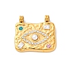 304 Stainless Steel Rhinestone Pendants STAS-I331-04G-1