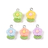 Opaque Resin Pendants MACR-P043-N02-1