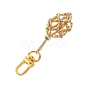 304 Stainless Steel Macrame Chain Pouch Empty Stone Holder Pendant Decoration HJEW-JM02076-3