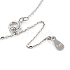 925 Sterling Silver with Shell Necklaces STER-Z009-14P-3