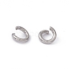 Tarnish Resistant 304 Stainless Steel Jump Rings X-STAS-R049-5x1mm-1