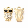 Alloy Rhinestone Charms PALLOY-I217-29G-1