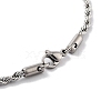 Brass Chain Necklace KK-B082-26P-3