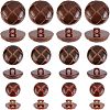 CHGCRAFT 100Pcs 1-Hole Plastic Buttons BUTT-CA0001-05B-1