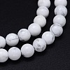Round Natural Howlite Bead Strands X1-G-F222-14-6mm-2