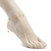 201 Stainless Steel Cross Charm Anklets AJEW-AN00521-4