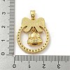 Christmas Brass Micro Pave Cubic Zirconia Pendant KK-H468-01C-01G-3