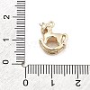 Brass Micro Pave Cubic Zirconia Pendants KK-M306-06G-02-3