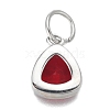 304 Stainless Steel Cubic Zirconia Pendant ZIRC-P080-B07-2