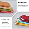 CHGCRAFT 8Pcs 8 Colors Cattlehide Zipper Heads FIND-CA0005-17-5