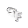 925 Sterling Silver Letter Charms STER-C012-01S-F-1