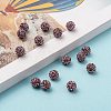 Half Drilled Czech Crystal Rhinestone Pave Disco Ball Beads RB-A059-H8mm-PP9-212-5