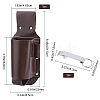 1Pc PU Leather Wine Bottle Cover AJEW-GF0003-88B-2
