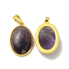 Natural Amethyst Pendants G-H286-07G-14-2