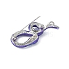 Snake Alloy Rhinestone Brooches for Backpack Clothes JEWB-V003-03P-3