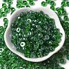 Transparent Colours Luster Glass Seed Beads SEED-E001-T3x6mm-A03-2