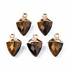 Natural Tiger Eye Pendants G-N326-134-01-2