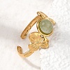 304 Stainless Steel Cuff Open Rings for Women GG-CBAE295-01G-09-2